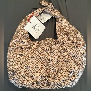 Moussy Beige and Black Patterned Bag